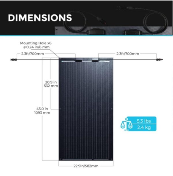 Panel solar Renogy 100W